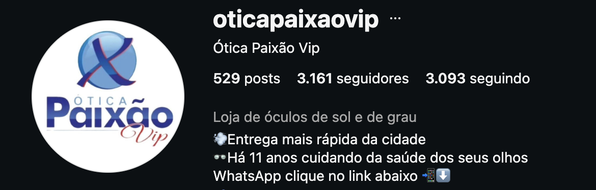 Perfil @oticapaixaovip