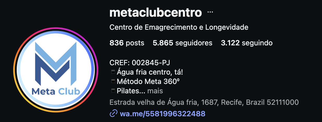 Perfil @metaclubcentro